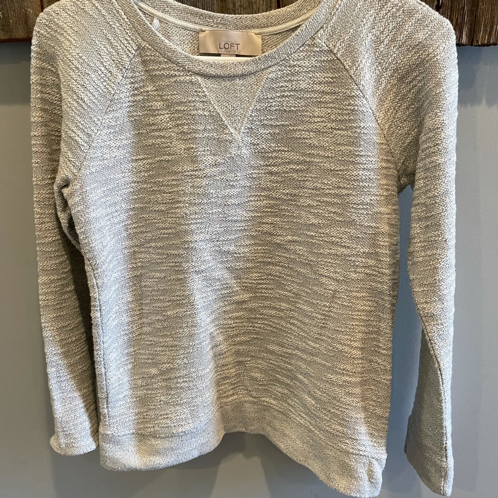 Loft extra small cream sweater